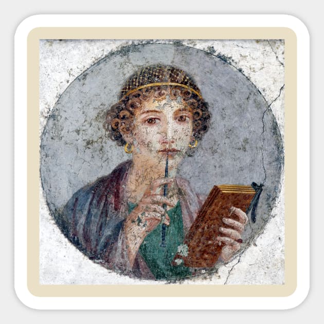 Sappho Sticker by Mosaicblues